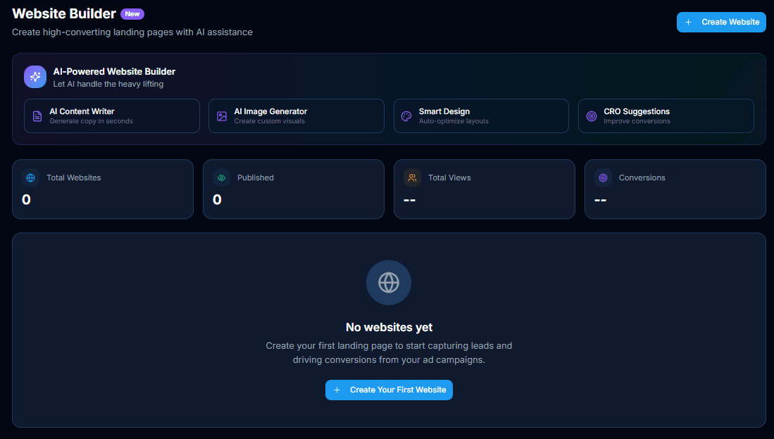 Website Builder - Build landing pages fast